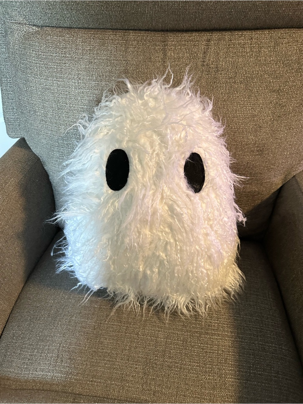 Plush White Furry Ghost Plush